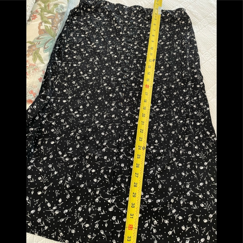 Skirtology Maxi skirt, Black and white colors, 2 “